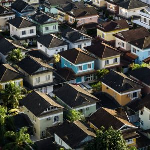 Picture of a group of houses in a row - first priority insurance